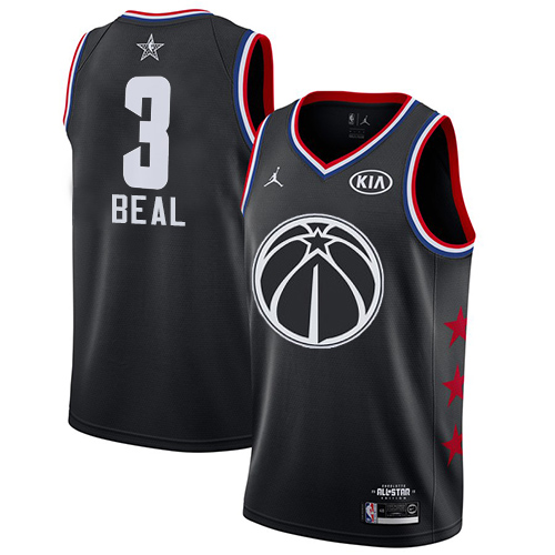 Washington Wizards #3 Bradley Beal Black Youth Jordan Swingman 2019 All-Star Game Jersey Youth