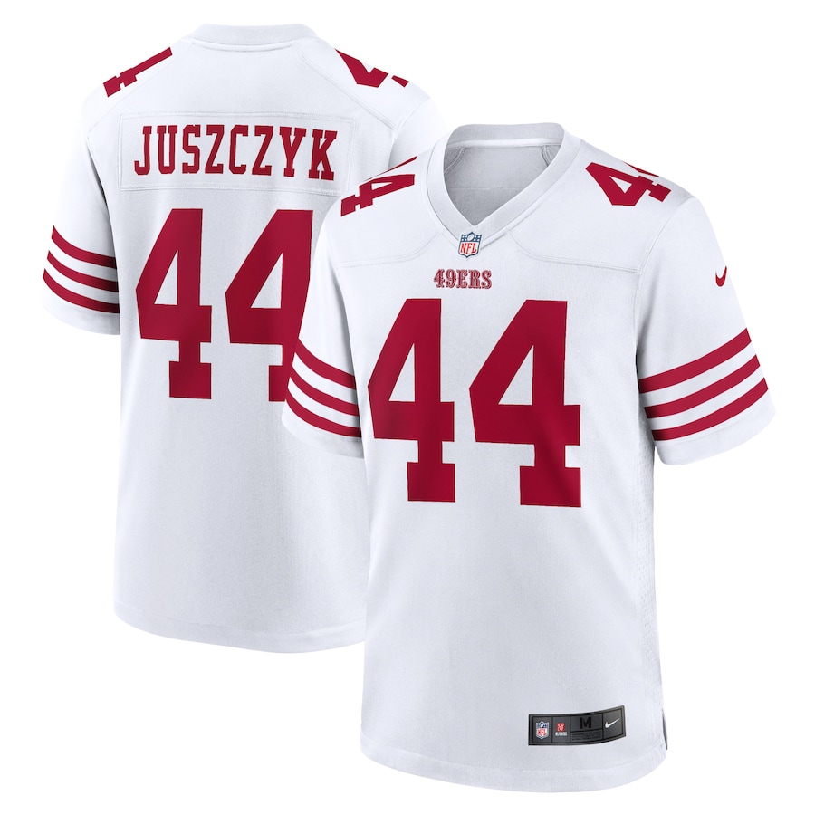 San Francisco 49ers #44 Kyle Juszczyk Men's 2022 Player Game Jersey - White
