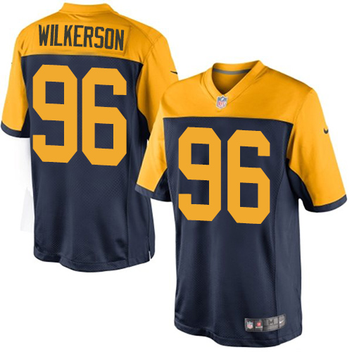 Green Bay Packers #96 Muhammad Wilkerson Navy Blue Alternate Youth Stitched New Limited Jersey Youth