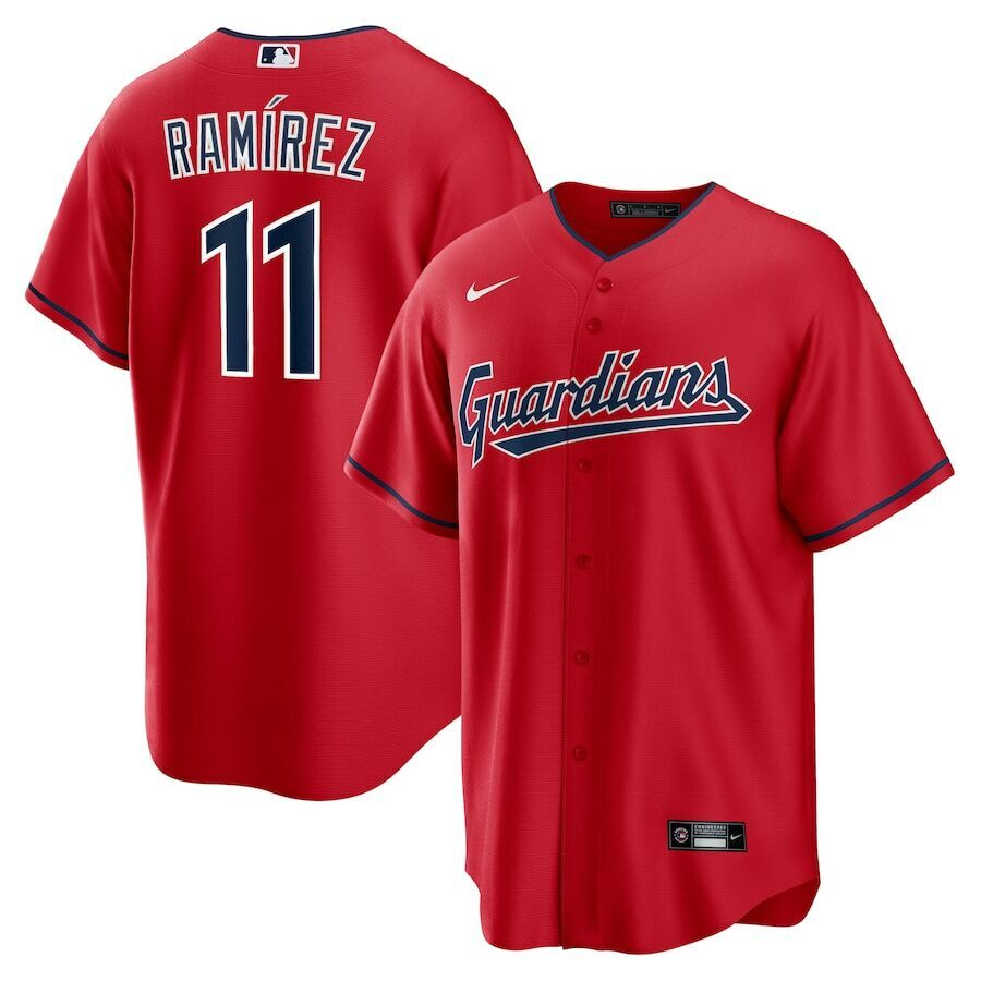 Men's Youth Women's jose ramirez cleveland baseball jersey red