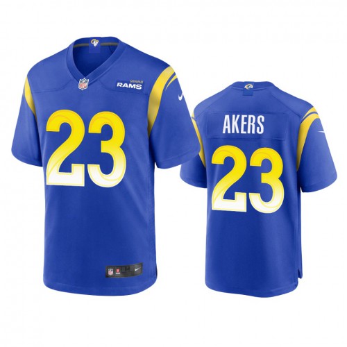 Los Angeles Los Angeles Rams #23 Cam Akers Men's Game Jersey - Royal Men's