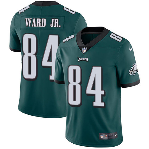 Philadelphia Eagles #84 Greg Ward Jr. Green Team Color Men's Stitched Vapor Untouchable Limited Jersey Men's