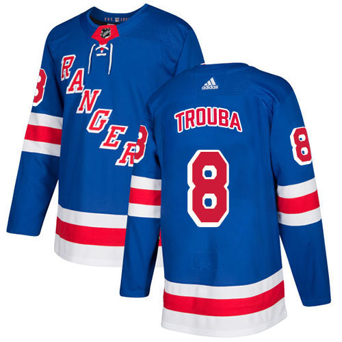 Adidas New York Rangers #8 Jacob Trouba Royal Blue Home Authentic Stitched Jersey Men's