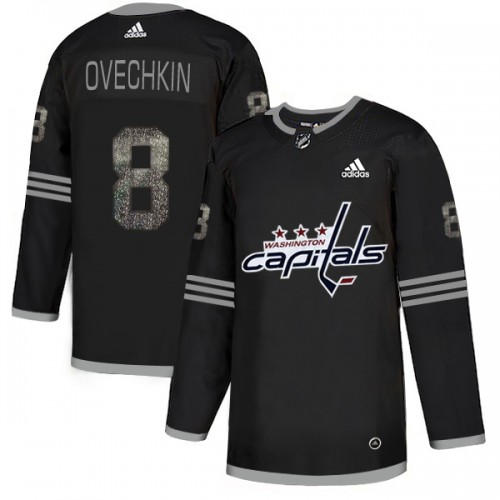Adidas Washington Capitals #8 Alex Ovechkin Black_1 Authentic Classic Stitched Jersey Men's