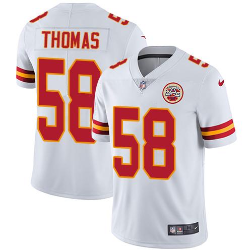 Chiefs #58 Derrick Thomas White Men's Stitched Vapor Untouchable Limited Jersey