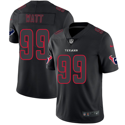 Houston Texans #99 J.J. Watt Black Men's Stitched Limited Rush Impact Jersey Men's