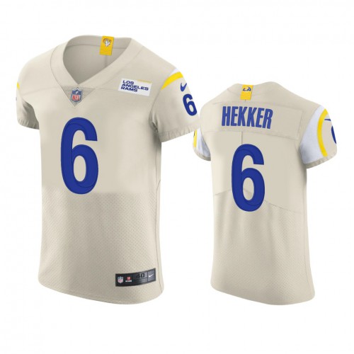 Los Angeles Los Angeles Rams #6 Johnny Hekker Men's Vapor Elite Player Jersey - Bone Men's