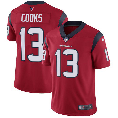 Texans #13 Brandin Cooks Red Alternate Youth Stitched Vapor Untouchable Limited Jersey
