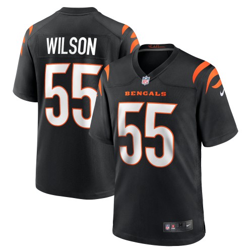 Cincinnati Cincinnati Bengals #55 Logan Wilson Black Youth Game Jersey Youth