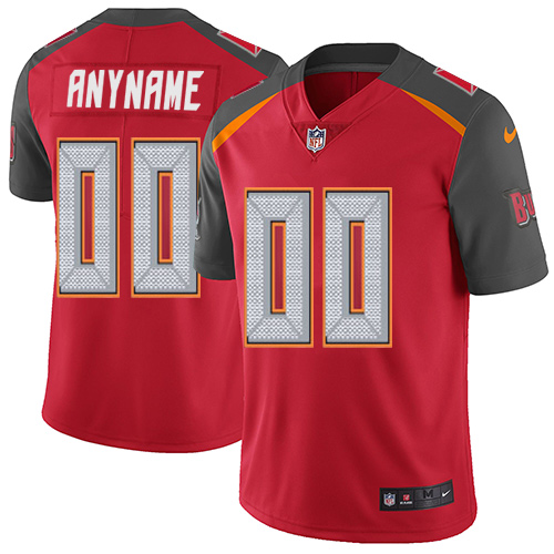 Tampa Bay Buccaneers Customized Red Team Color Stitched Vapor Untouchable Limited Youth Jersey