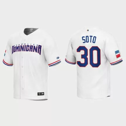 Gregory Soto Dominican Republic Baseball 2023 World Baseball Classic Replica Jersey – White