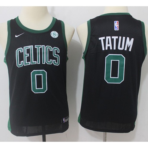 Boston Celtics #0 Jayson Tatum Black Youth Swingman Statement Edition Jersey Youth