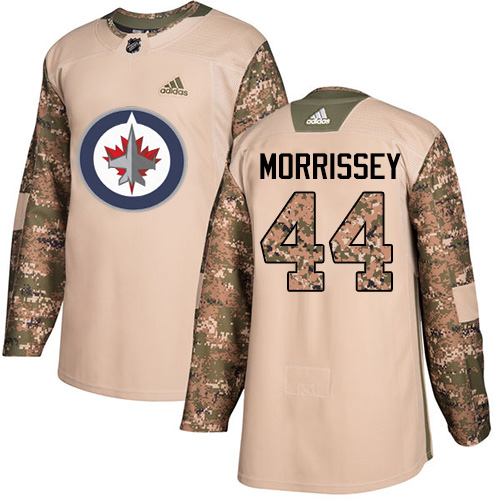 Adidas Winnipeg Jets #44 Josh Morrissey Camo Authentic 2017 Veterans Day Stitched Jersey Men's