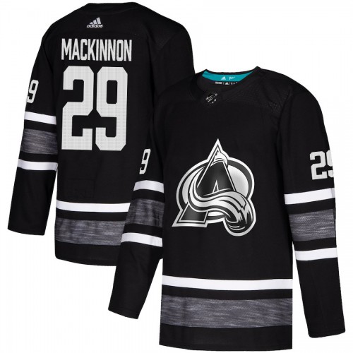 Adidas Colorado Avalanche #29 Nathan MacKinnon Black Authentic 2019 All-Star Stitched Jersey Men's