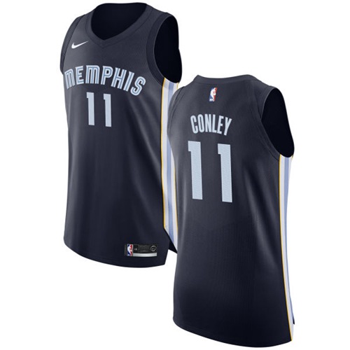 Memphis Grizzlies #11 Mike Conley Navy Blue Authentic Icon Edition Jersey Mens