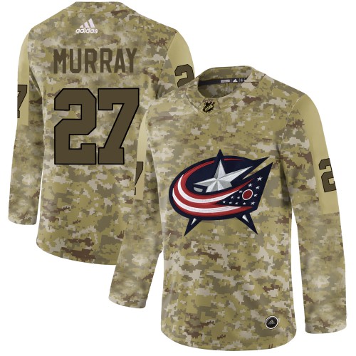 Adidas Columbus Blue Jackets #27 Ryan Murray Camo Authentic Stitched Jersey Men's