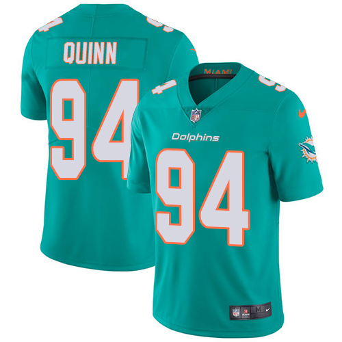 Miami Dolphins #94 Robert Quinn Aqua Green Team Color Youth Stitched Vapor Untouchable Limited Jersey Youth