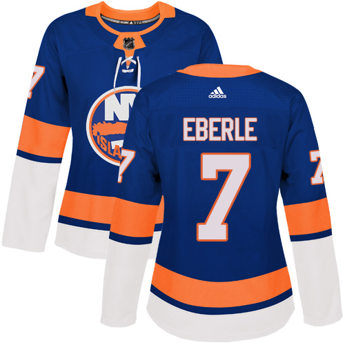 Adidas New York Islanders #7 Jordan Eberle Royal Blue Home Authentic Women's Stitched Jersey Womens
