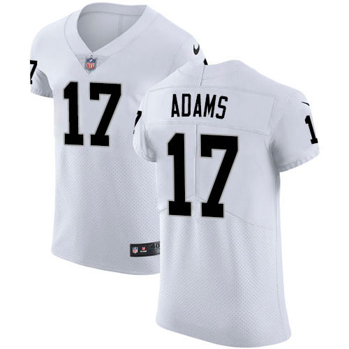Raiders #17 Davante Adams White Men's Stitched Vapor Untouchable Elite Jersey