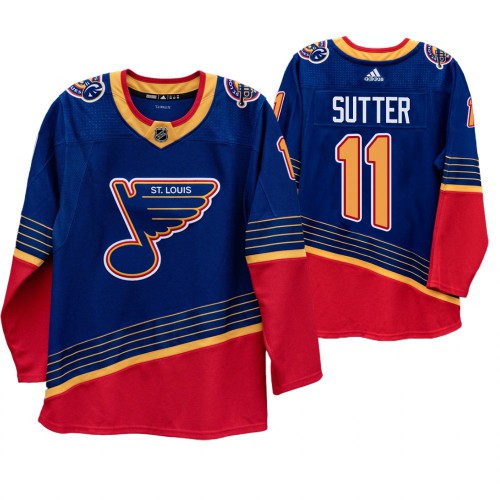St. Louis St. Louis Blues #11 Brian Sutter 90s Vintage 2019-20 Authentic Royal Jersey Men's