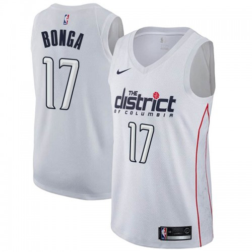 Washington Wizards #17 Isaac Bonga White Womens Swingman City Edition Jersey Womens