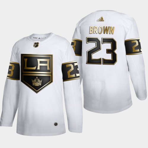 Los Angeles Los Angeles Kings #23 Dustin Brown Men's Adidas White Golden Edition Limited Stitched Jersey Men's