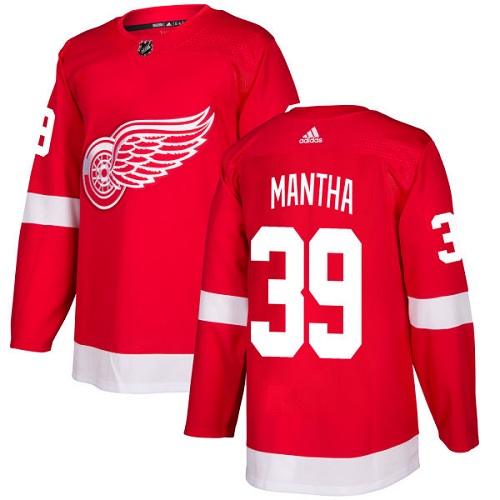 Adidas Detroit Red Wings #39 Anthony Mantha Red Home Authentic Stitched Youth Jersey Youth