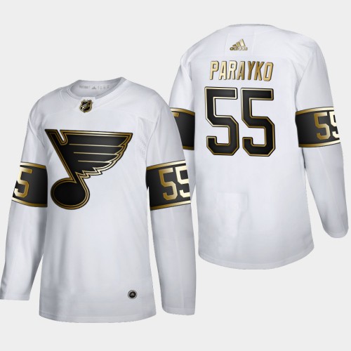 St. Louis St. Louis Blues #55 Colton Parayko Men's Adidas White Golden Edition Limited Stitched Jersey Men's