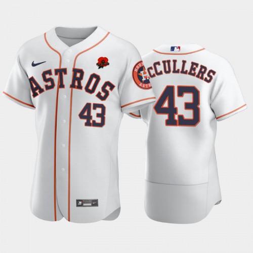 Houston Houston Astros #43 Lance McCullers Men's Authentic 2021 Memorial Day Jersey - White Men's