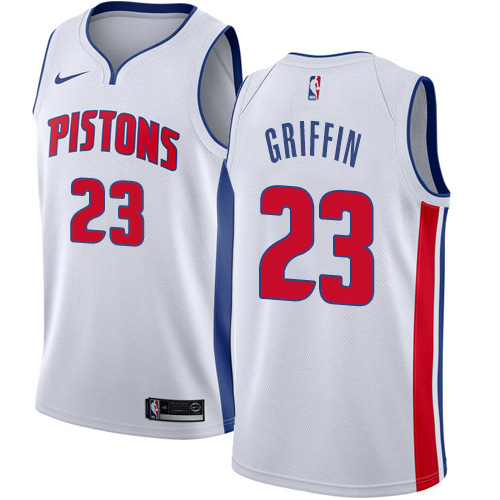 Detroit Pistons #23 Blake Griffin White Swingman Association Edition Jersey Mens