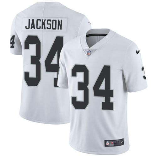 Raiders #34 Bo Jackson White Youth Stitched Vapor Untouchable Limited Jersey