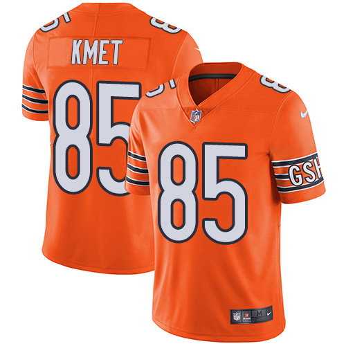 Chicago Bears #85 Cole Kmet Orange Youth Stitched Limited Rush Jersey Youth