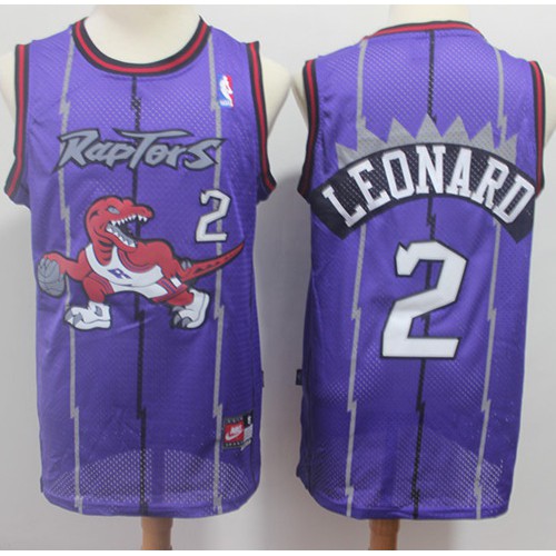 Toronto Raptors #2 Kawhi Leonard Purple Hardwood Classics Jersey Mens