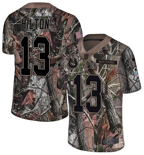 Colts #13 T.Y. Hilton Camo Youth Stitched Limited Rush Realtree Jersey