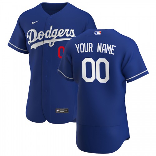 Los Angeles Dodgers Custom Men's Royal Alternate 2020 Authentic Player Jersey