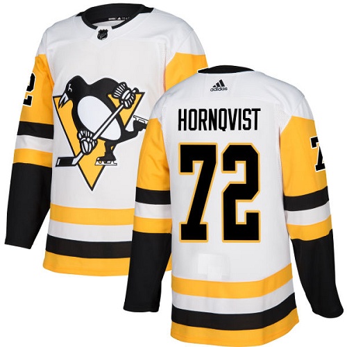 Adidas Pittsburgh Penguins #72 Patric Hornqvist White Road Authentic Stitched Jersey Men's