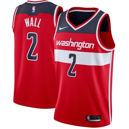 Washington Wizards #2 John Wall Red Youth Swingman Icon Edition Jersey Youth