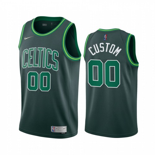 Boston Celtics Personalized Green Swingman 2020-21 Earned Edition Jersey