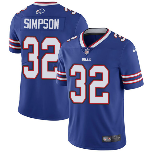 Buffalo Bills #32 O. J. Simpson Royal Blue Team Color Youth Stitched Vapor Untouchable Limited Jersey Youth
