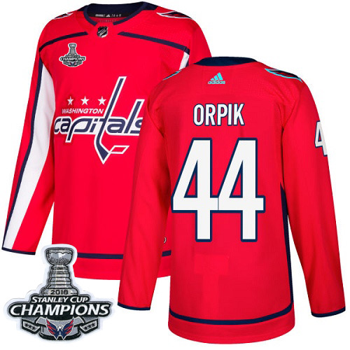 Adidas Washington Capitals #44 Brooks Orpik Red Home Authentic Stanley Cup Final Champions Stitched Youth Jersey Youth