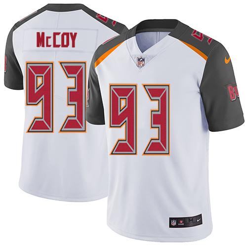 Tampa Bay Buccaneers #93 Gerald McCoy White Men's Stitched Vapor Untouchable Limited Jersey Men's