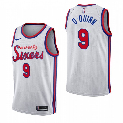 Philadelphia 76ers #9 Kyle OQuinn 2019-20 Unveil Classic Edition White Stitched Jersey Mens