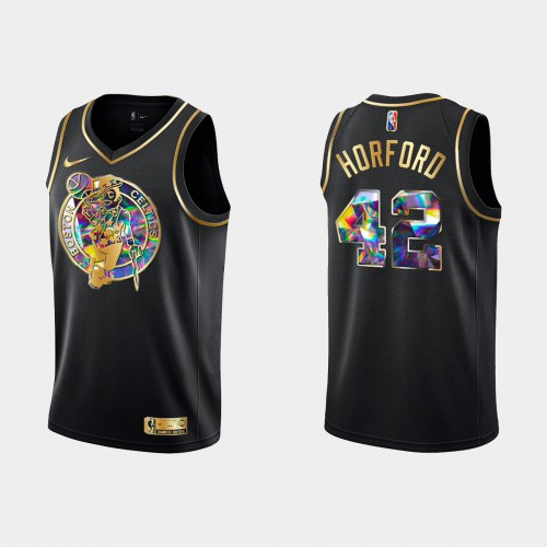 Boston Boston Celtics #42 Al Horford Mens Golden Edition Diamond Logo 2021/22 Swingman Jersey - Black Mens