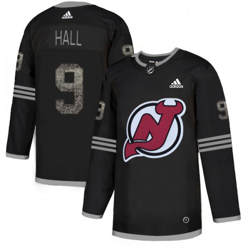 Adidas New Jersey Devils #9 Taylor Hall Black Authentic Classic Stitched Jersey Men's