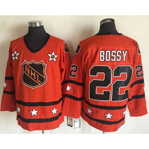 New York Islanders #22 Mike Bossy Orange All-Star CCM Throwback Stitched Jersey Men's