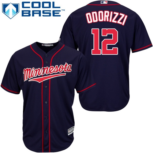 Minnesota Twins #12 Jake Odorizzi Navy Blue Cool Base Stitched Youth Jersey Youth