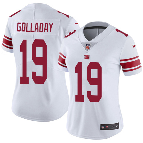 New York Giants #19 Kenny Golladay White Women's Stitched Vapor Untouchable Limited Jersey Womens