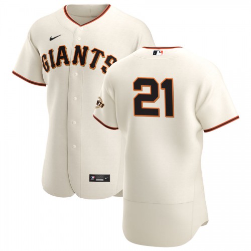 San Francisco San Francisco Giants #21 Joey Bart Men's Cream Home 2020 Authentic Player Jersey Men's
