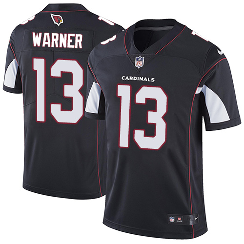 Arizona Cardinals #13 Kurt Warner Black Alternate Youth Stitched Vapor Untouchable Limited Jersey Youth