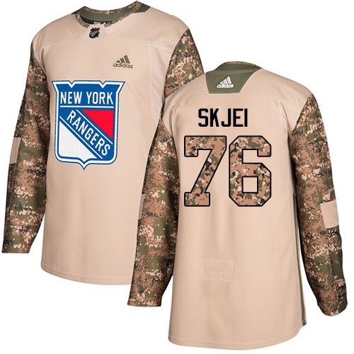 Adidas New York Rangers #76 Brady Skjei Camo Authentic 2017 Veterans Day Stitched Jersey Men's